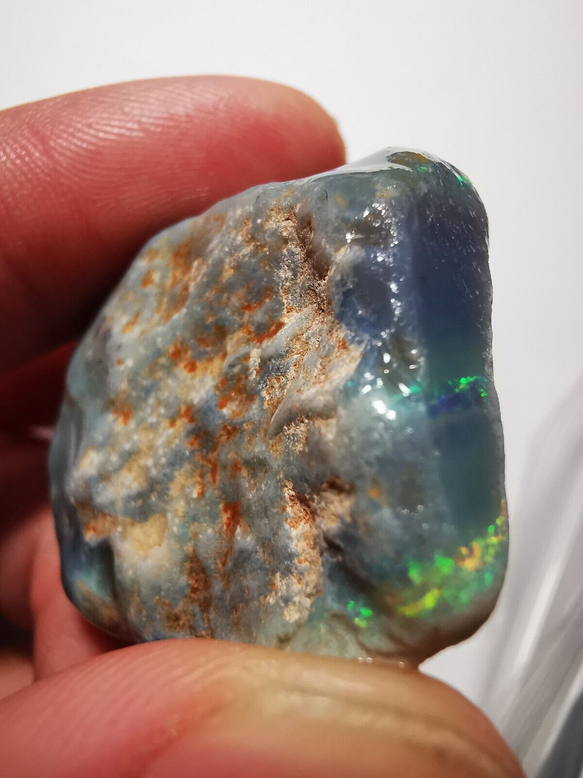 89ct Rough opal Coober Pedy B1 Piece with Beautiful Colour