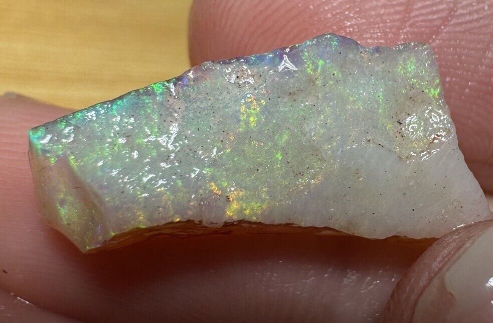 6.4 Carats Solid Rough Coober Pedy Opal Piece with Beautiful Colour C1