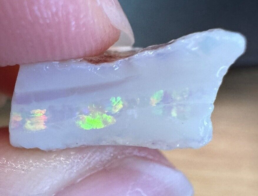 7 Carats Solid Rough Coober Pedy Opal Piece with Beautiful Colour