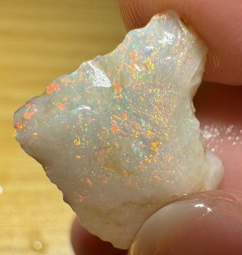 5.3 Carats Solid Rough Coober Pedy Opal Piece with Beautiful Colour C1
