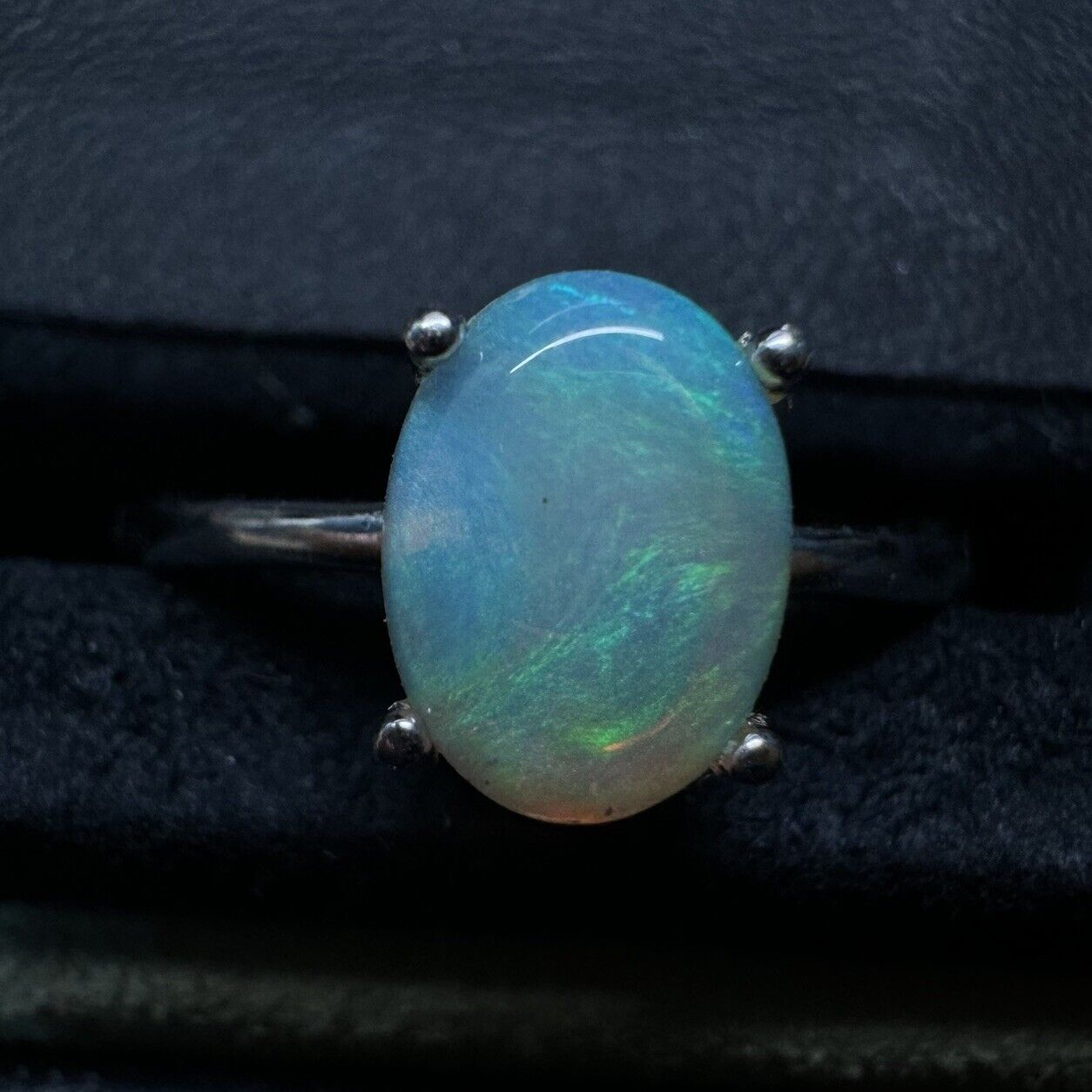 Ring $180 Opal Piece with Beautiful Colour C1-2210