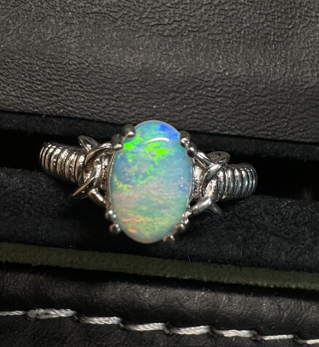 Ring $180 Opal Piece with Beautiful Colour C1-2207
