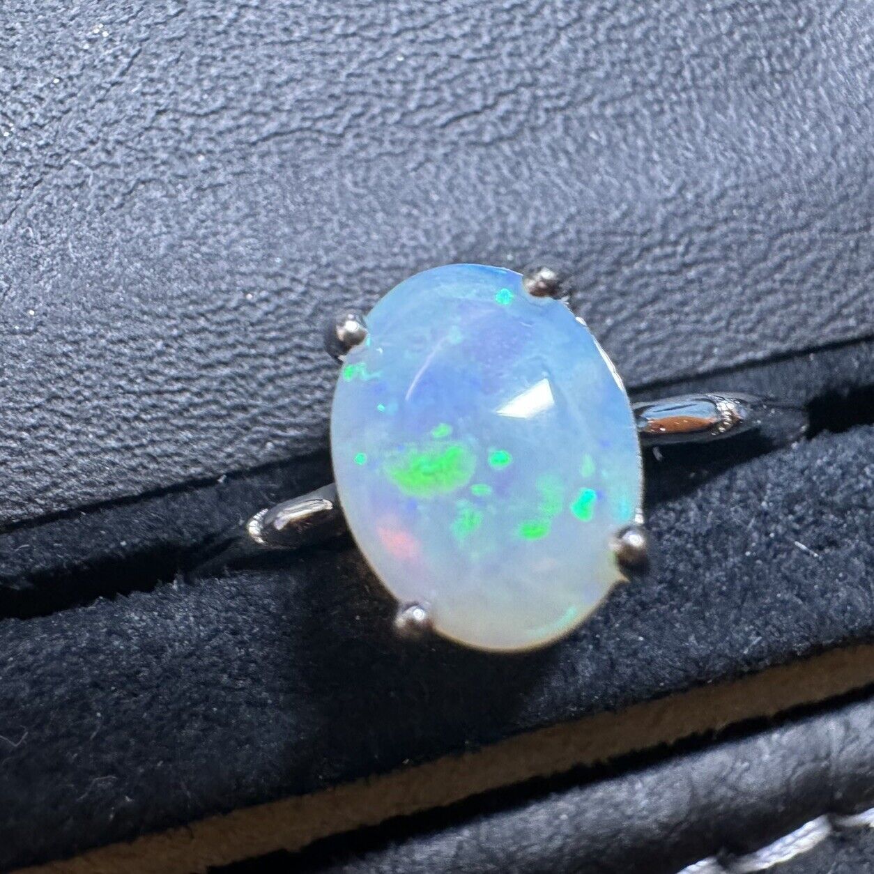 Ring $180 Opal Piece with Beautiful Colour C1-2201