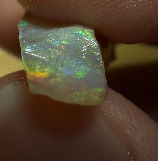 6.4 Carats Solid Rough Coober Pedy Opal Piece with Beautiful Colour C1