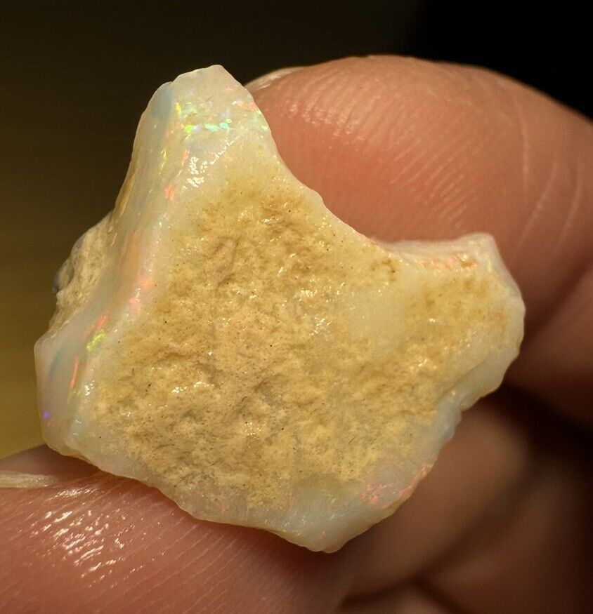7.1Carats Solid Rough Coober Pedy Opal Piece with Beautiful Colour C1