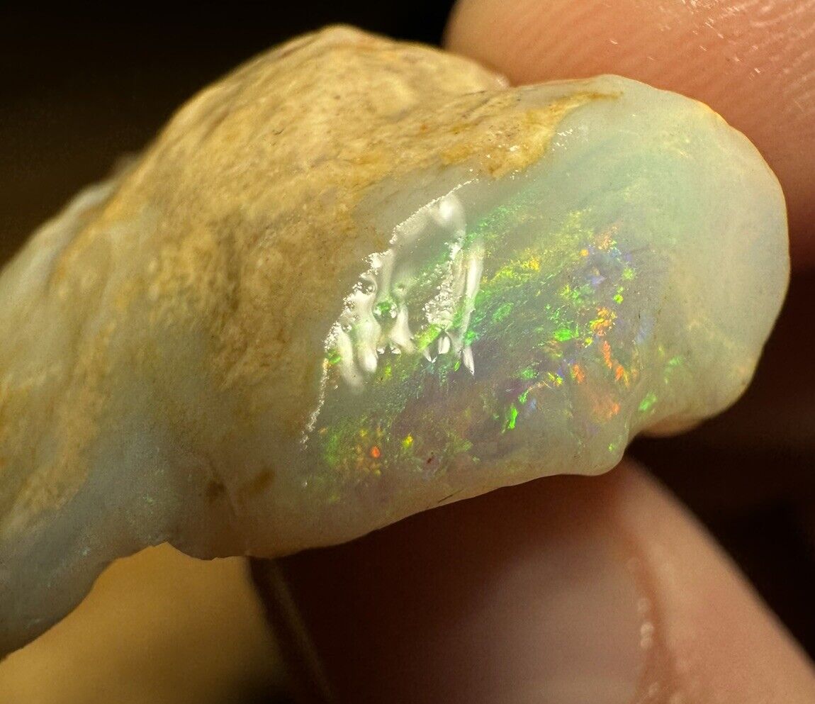 42.9 Carats Solid Rough Coober Pedy Opal Piece with Beautiful Colour B1