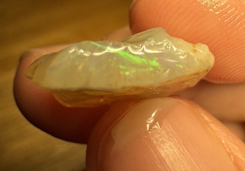 8.5 Carats Solid Rough Coober Pedy Opal Piece with Beautiful Colour B1
