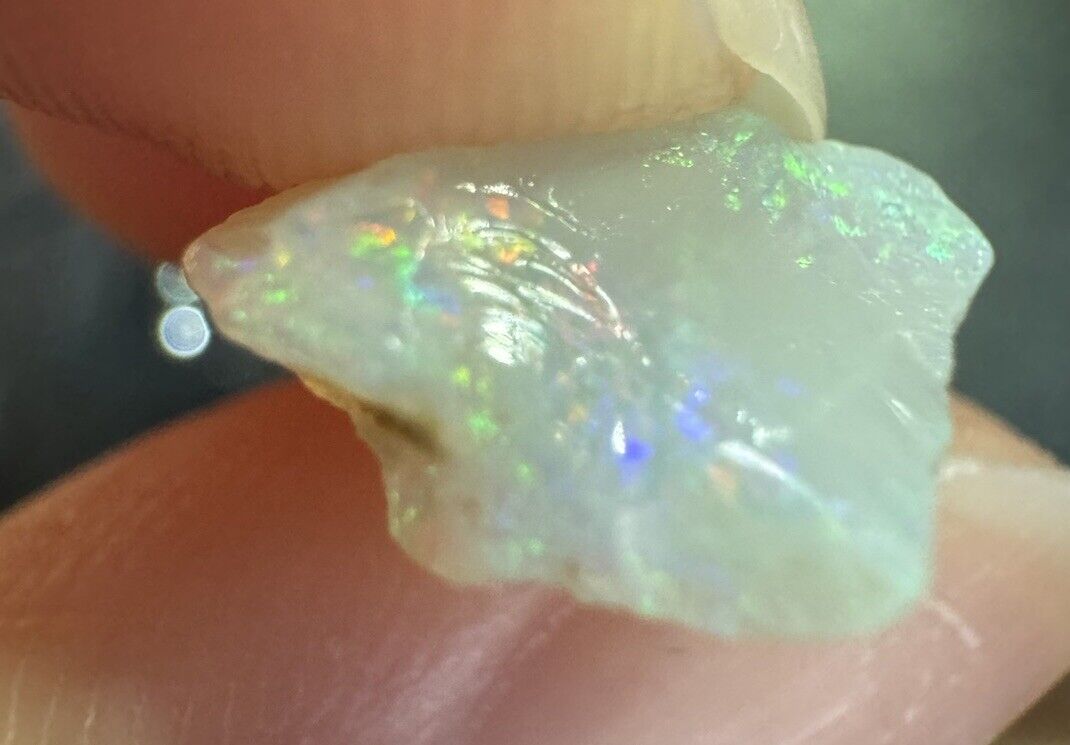 3.7 Carats Solid Rough Coober Pedy Opal Piece with Beautiful Colour