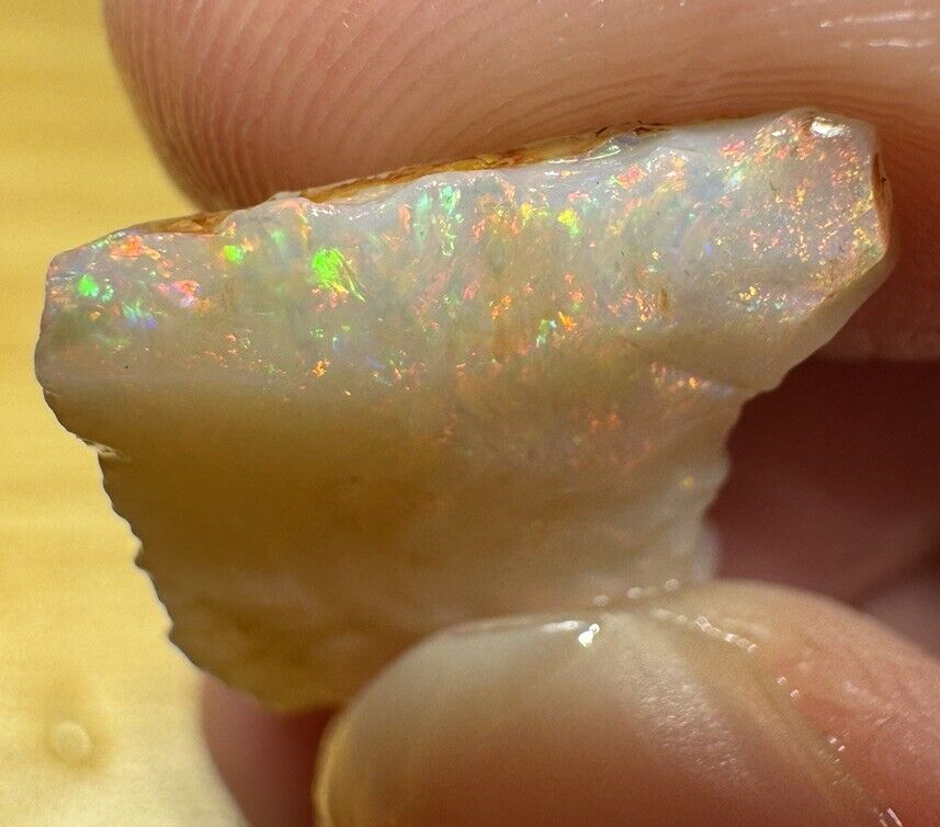 5.3 Carats Solid Rough Coober Pedy Opal Piece with Beautiful Colour C1