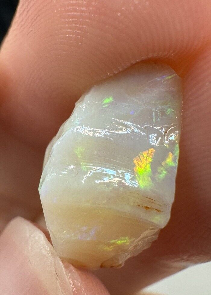 5.9 Carats Solid Rough Coober Pedy Opal Piece with Beautiful Colour