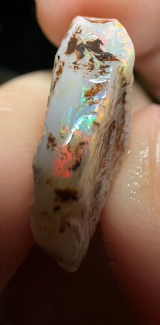 12.3 Carats Solid Rough Coober Pedy Opal Piece with Beautiful Colour B1