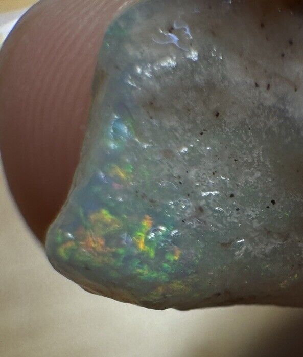 7.15Carats Solid Rough Coober Pedy Opal Piece with Beautiful Colour B1