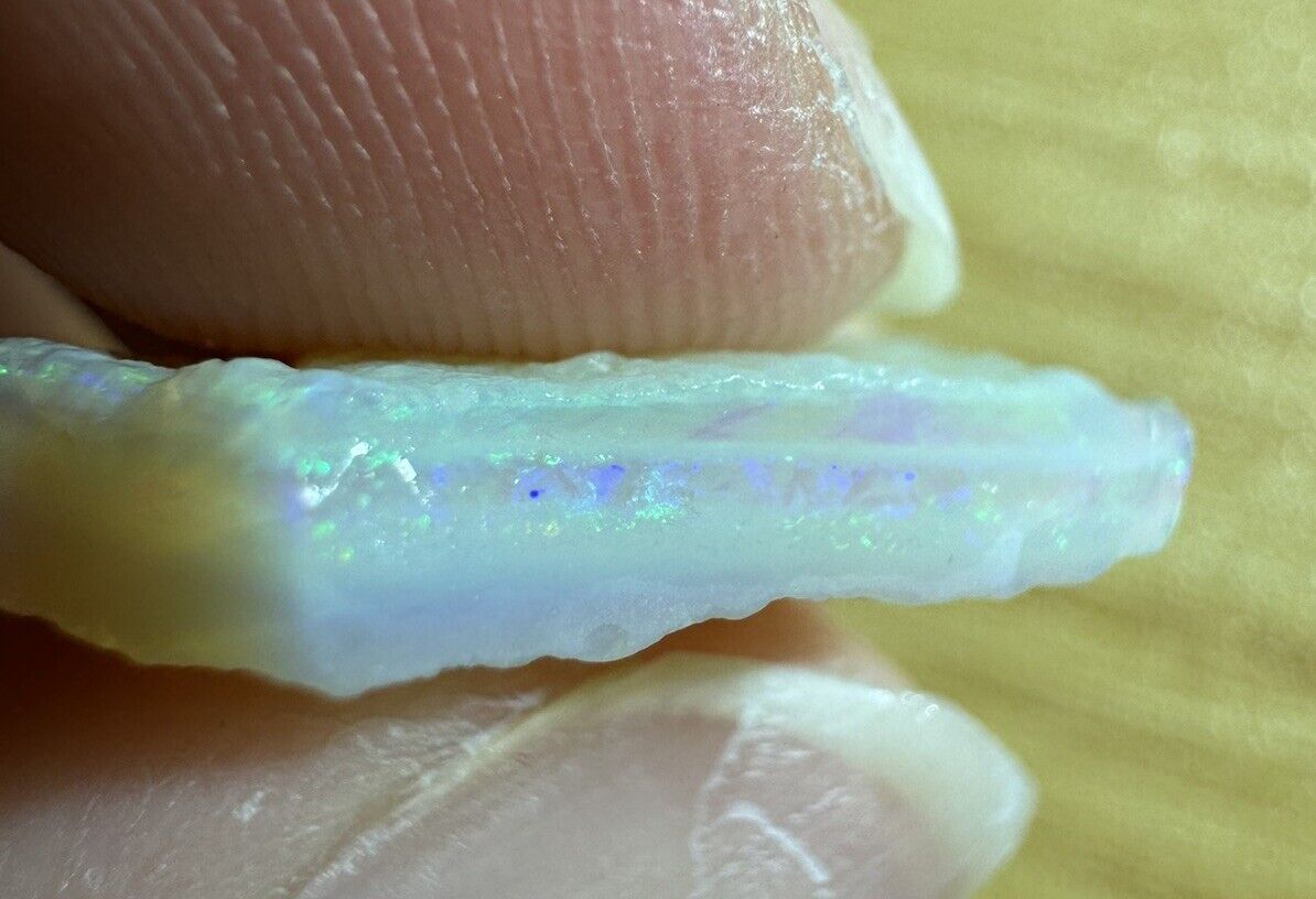 6 Carats Solid Rough Coober Pedy Opal Piece with Beautiful Colour