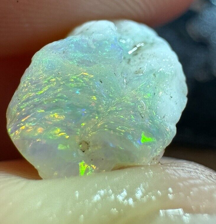 5.3 Carats Solid Rough Coober Pedy Opal Piece with Beautiful Colour