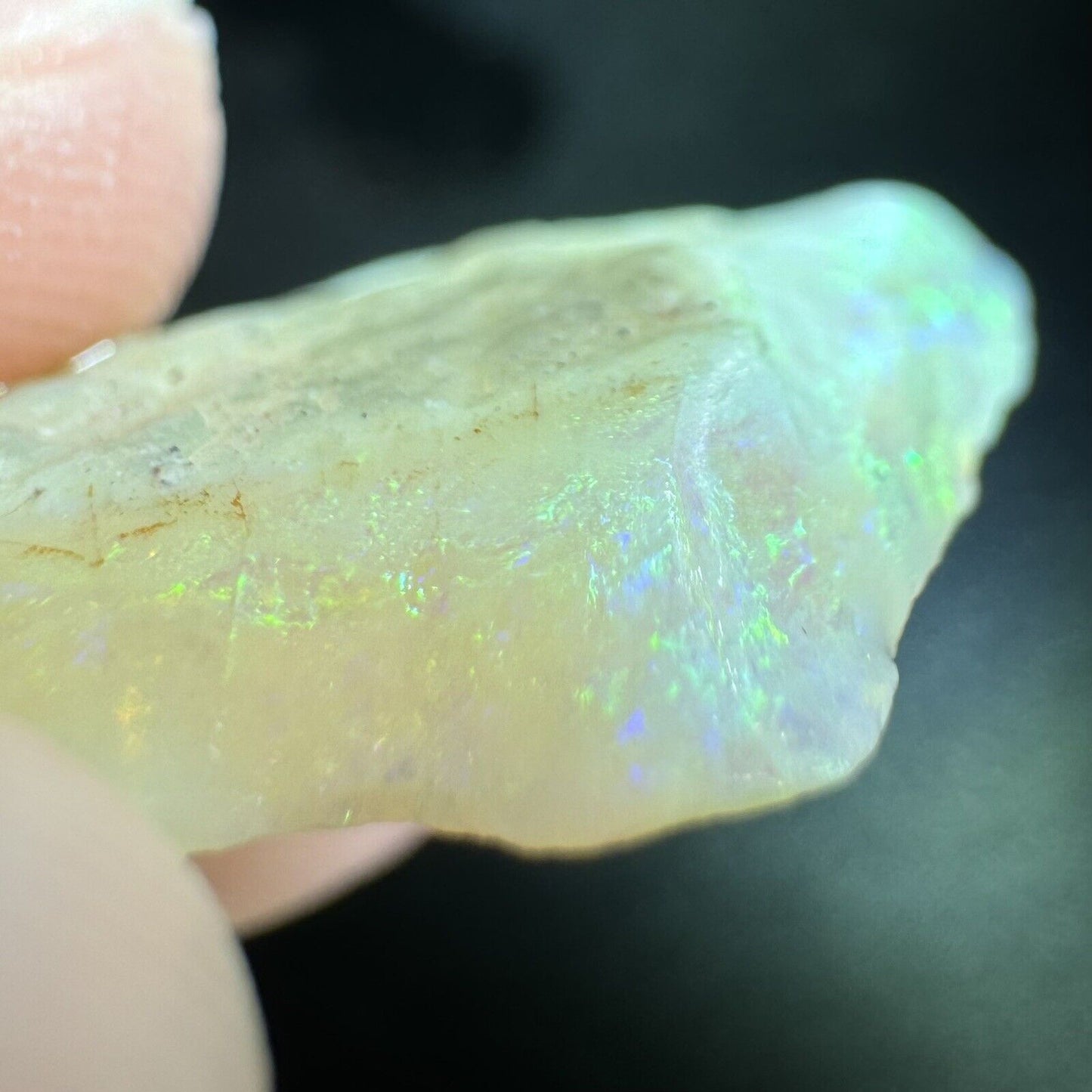 7 Carats Solid Rough Coober Pedy Opal Piece with Beautiful Colour B1