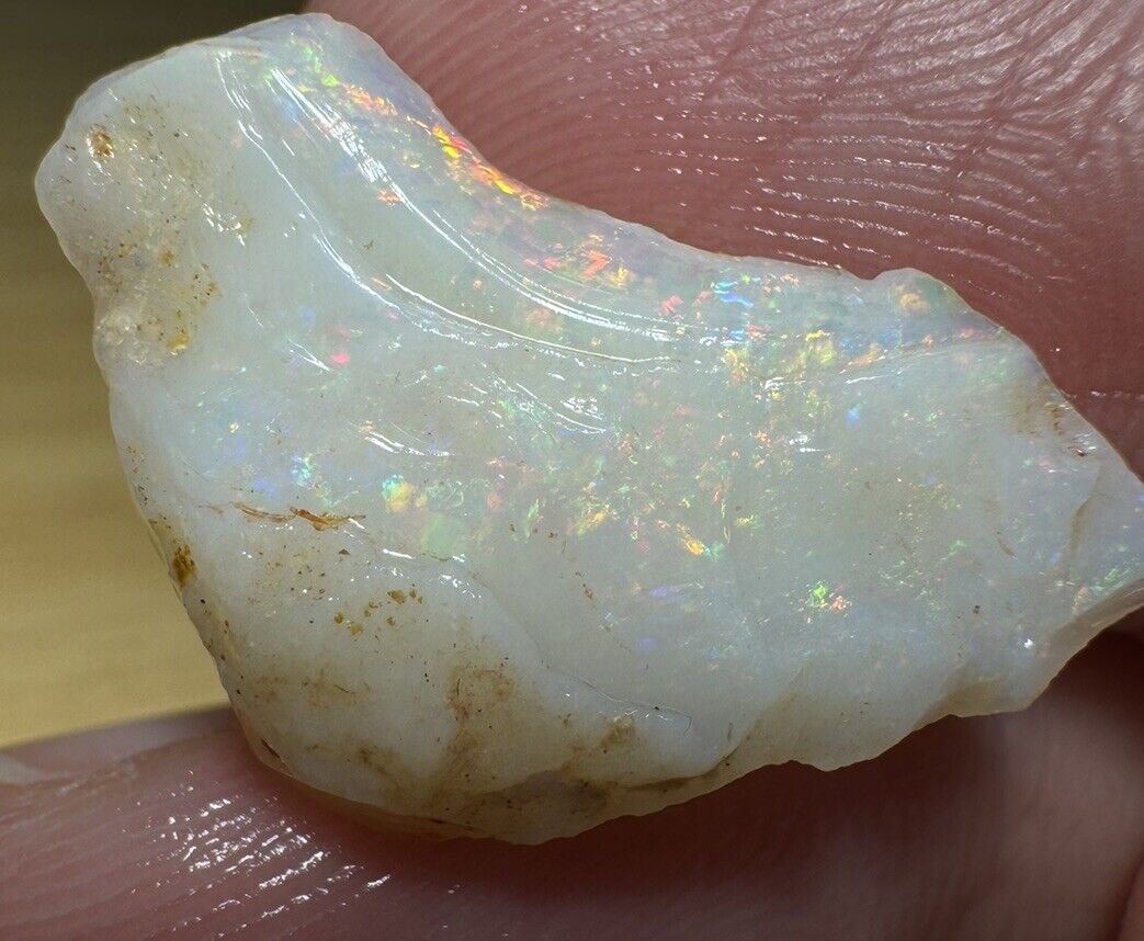 6.7 Carats Solid Rough Coober Pedy Opal Piece with Beautiful Colour C1