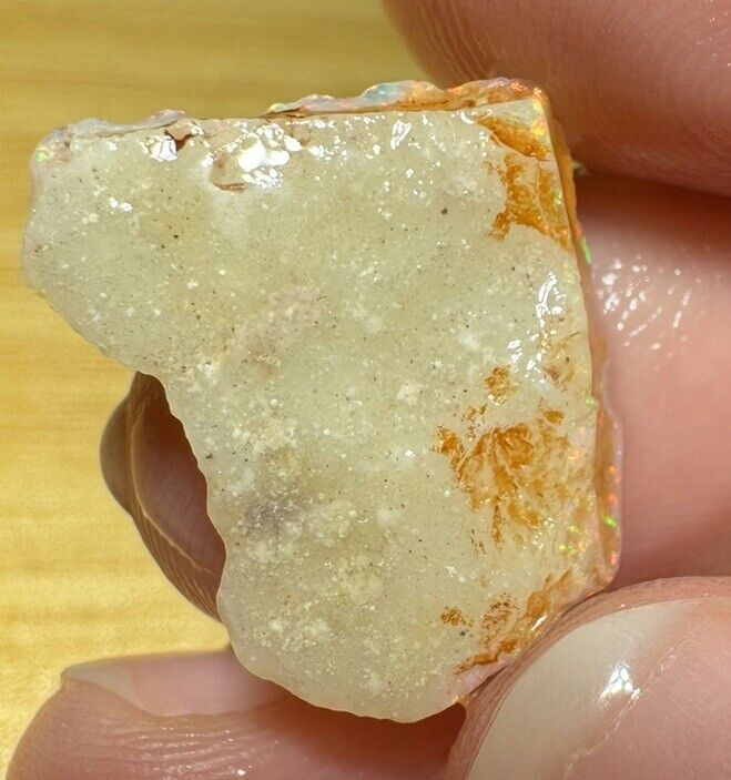 5.3 Carats Solid Rough Coober Pedy Opal Piece with Beautiful Colour C1