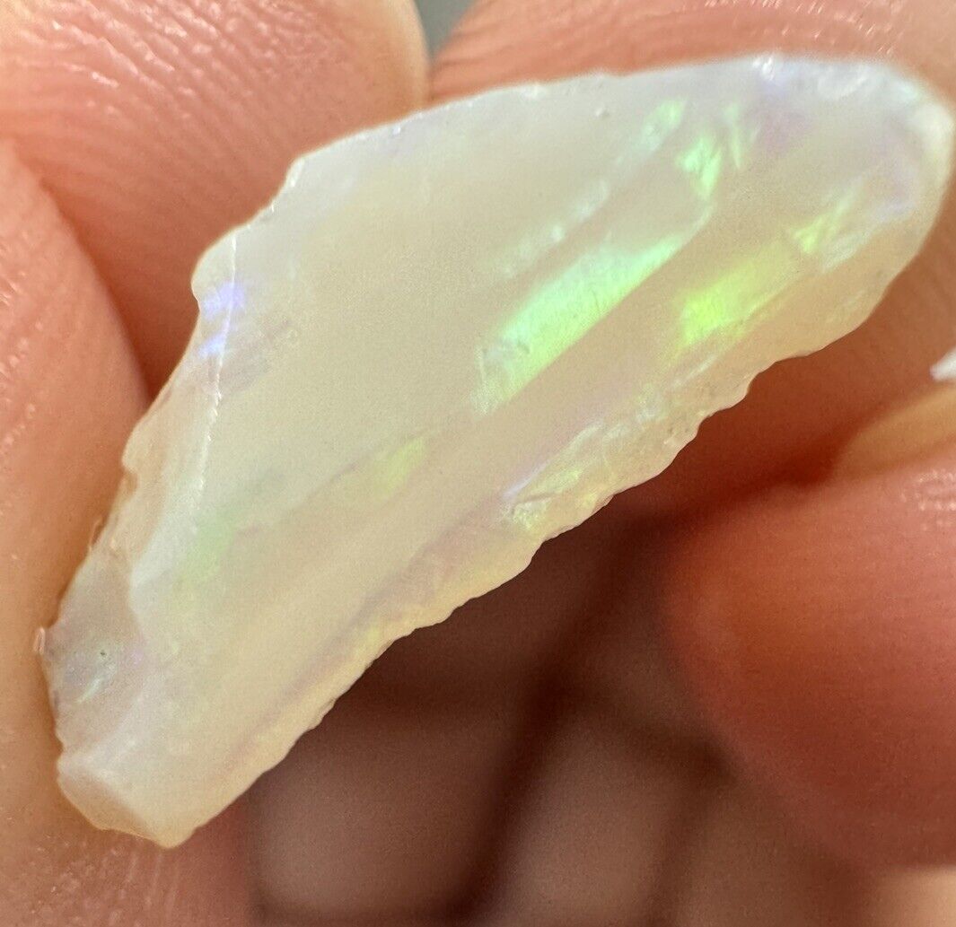 5.9 Carats Solid Rough Coober Pedy Opal Piece with Beautiful Colour