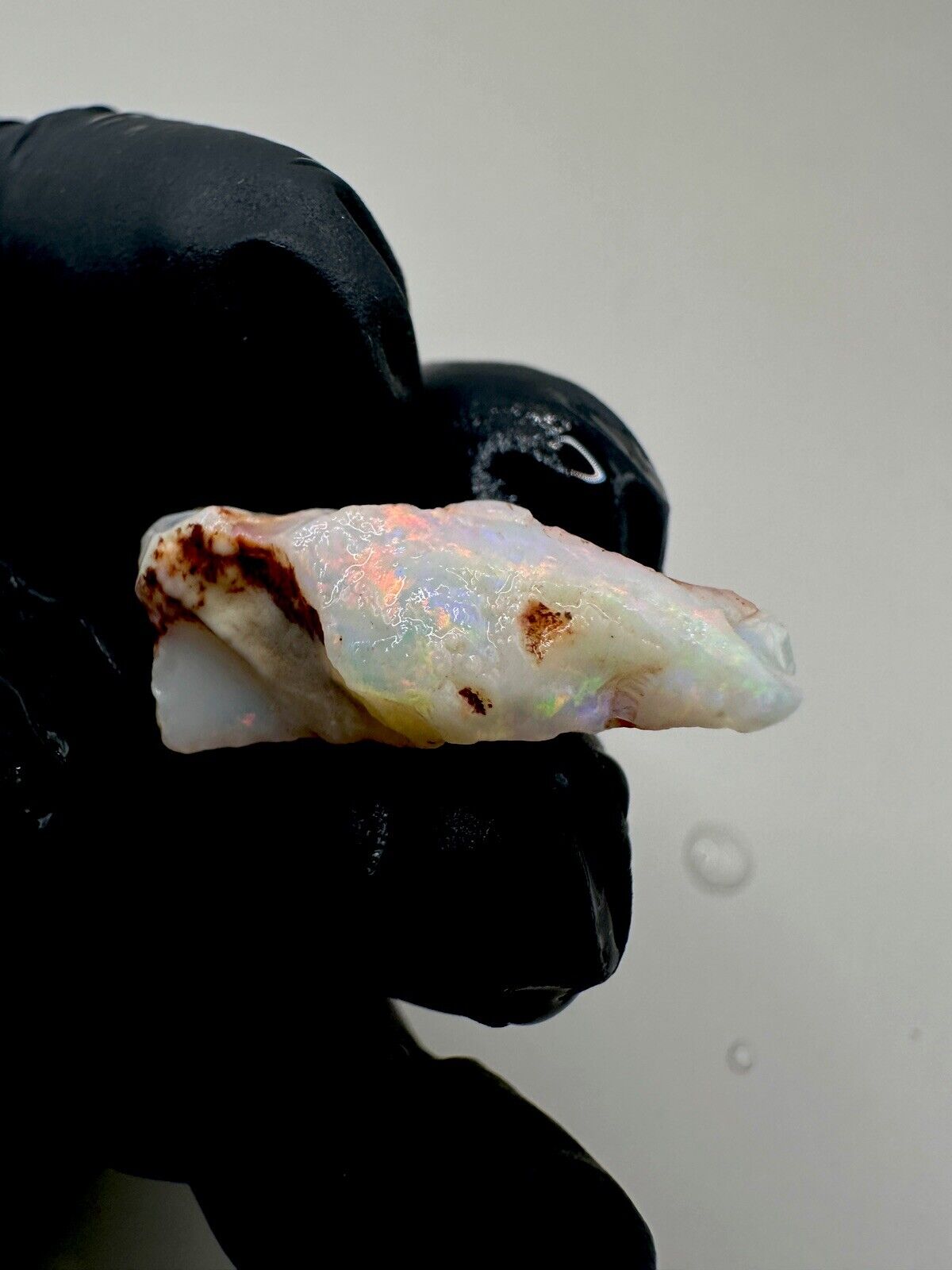 17.7 Carats Solid Rough Coober Pedy Crystal Opal Piece with Beautiful Colour
