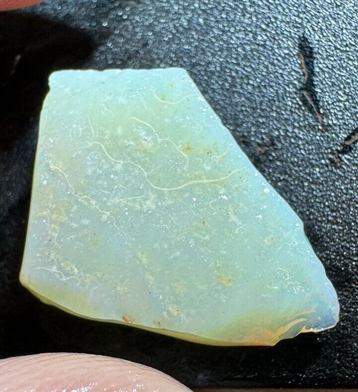 6 Carats Solid Rough Coober Pedy Opal Piece with Beautiful Colour