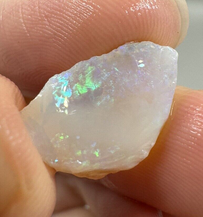 5.6 Carats Solid Rough Coober Pedy Opal Piece with Beautiful Colour