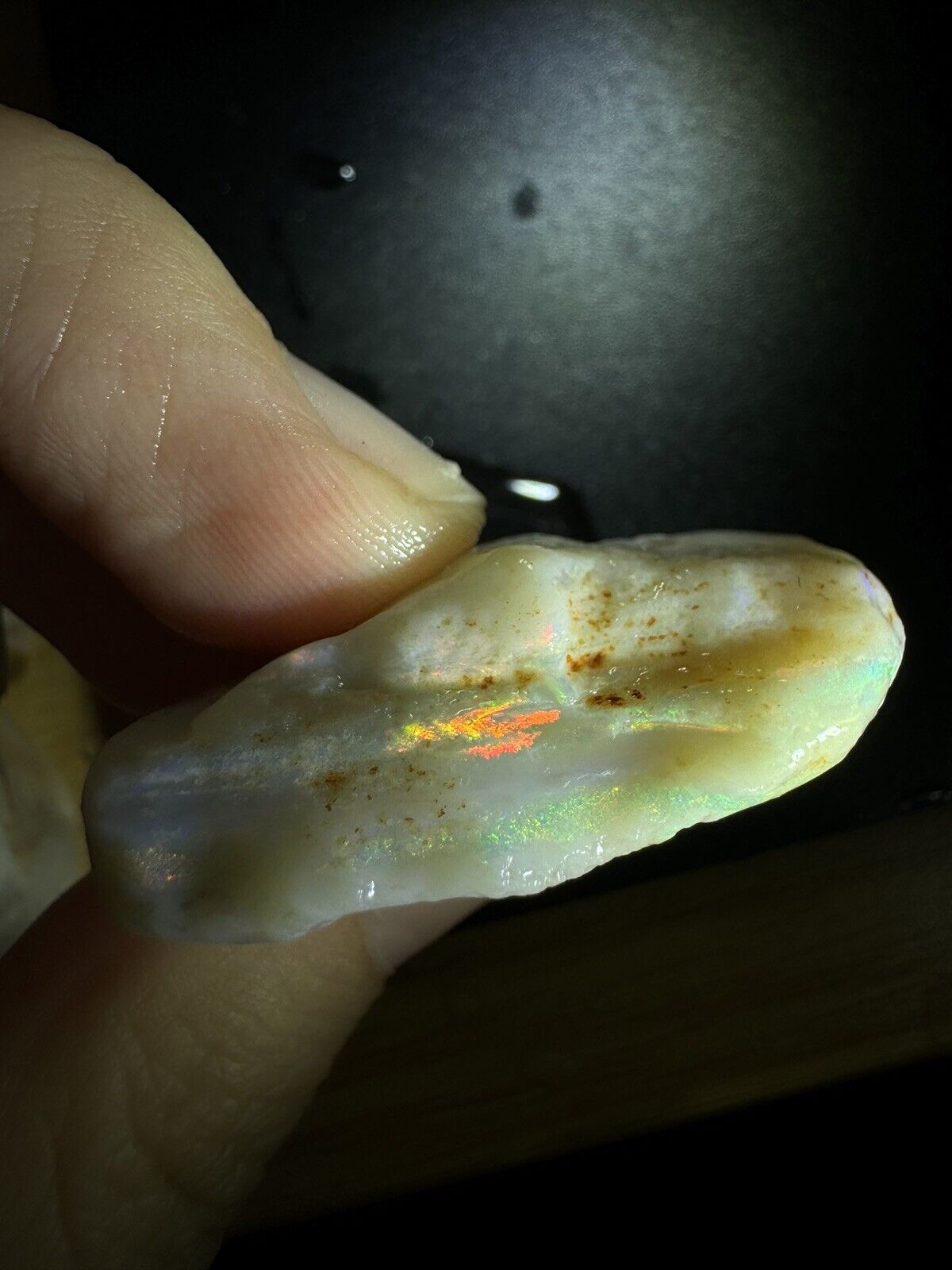 54.8 Carats Solid Rough Coober Pedy Opal Piece with Beautiful Colour B1