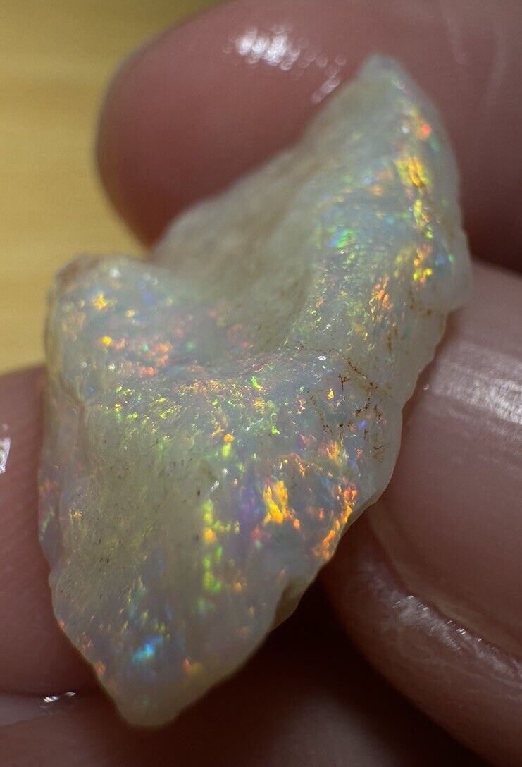 6 Carats Solid Rough Coober Pedy Opal Piece with Beautiful Colour C1