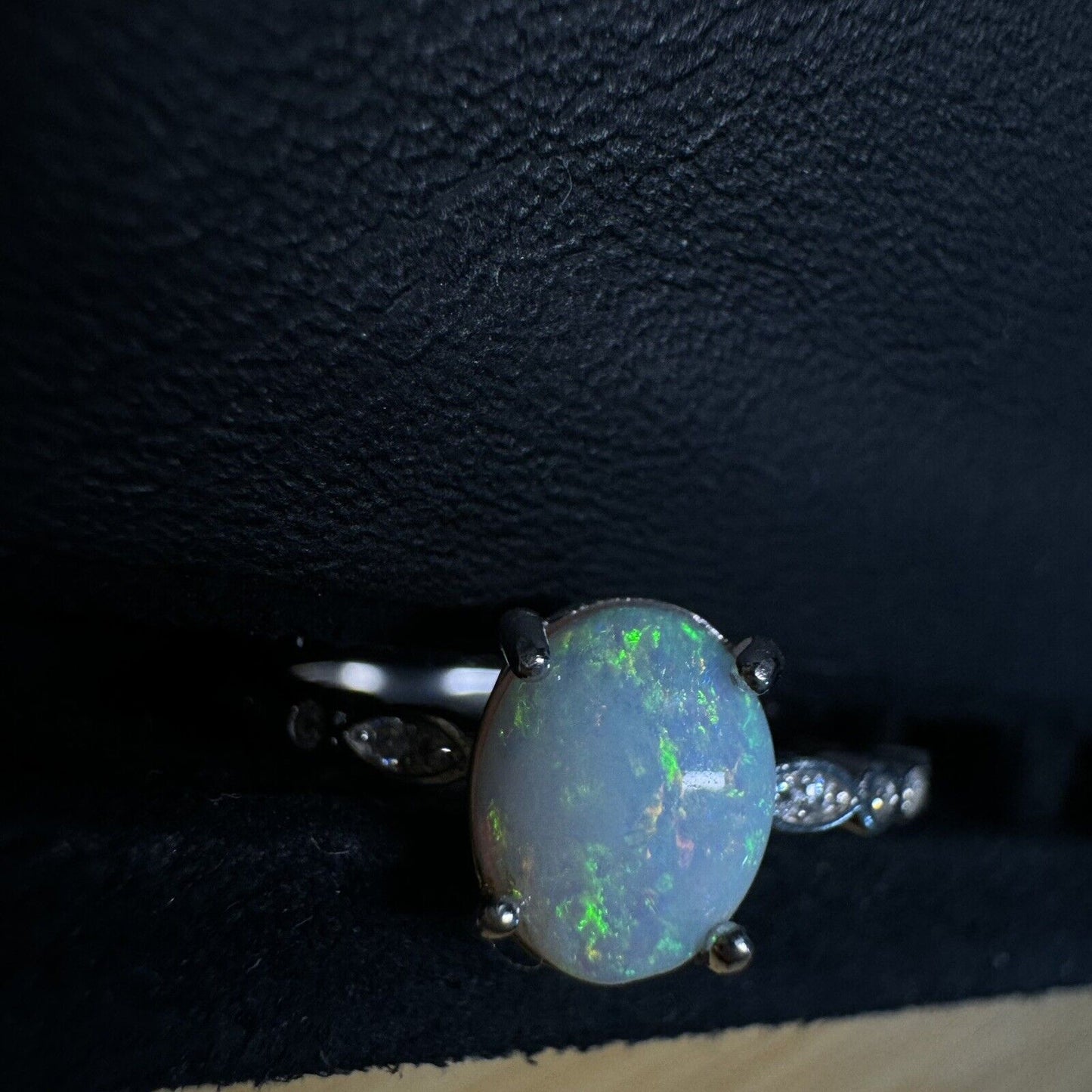 Ring $180 Opal Piece with Beautiful Colour C1-2211