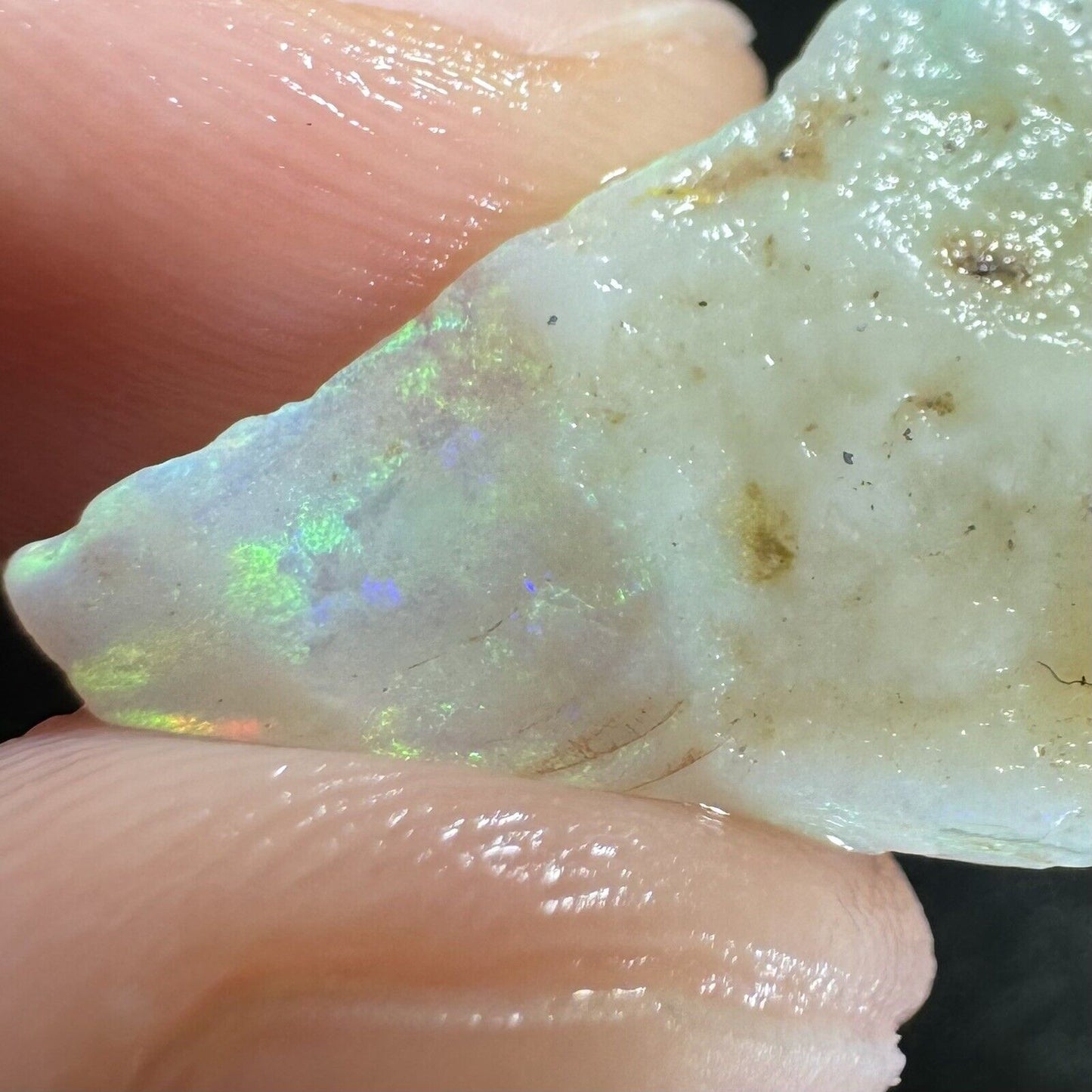 7 Carats Solid Rough Coober Pedy Opal Piece with Beautiful Colour B1