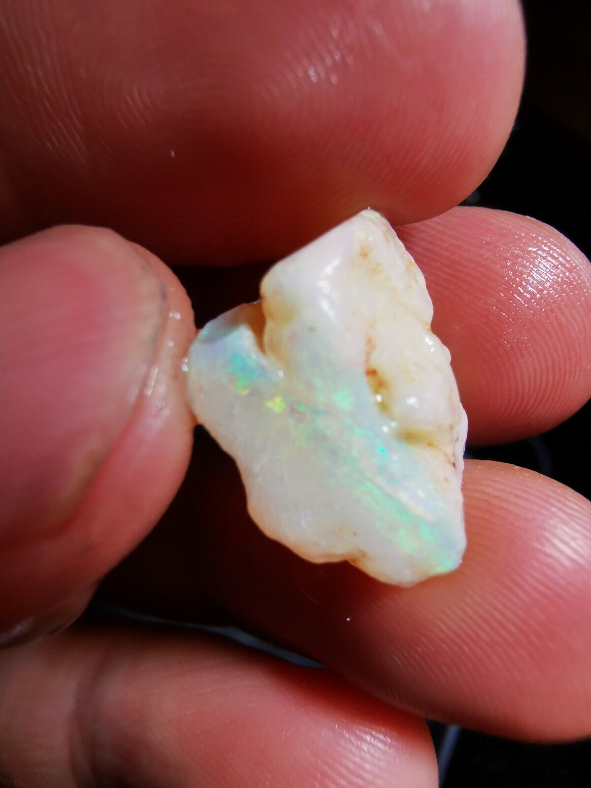 12.5 Carats Solid Rough Coober Pedy Opal shell with Beautiful Colour