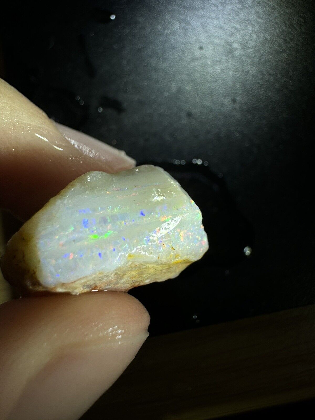 54.8 Carats Solid Rough Coober Pedy Opal Piece with Beautiful Colour B1