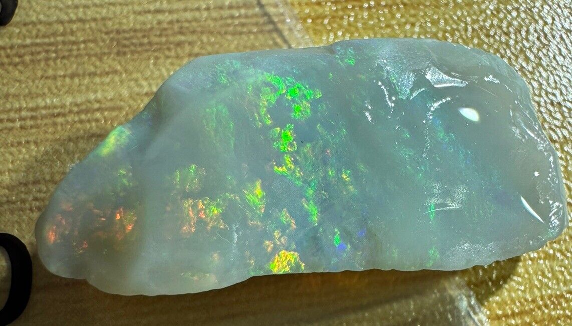 11.3 Carats Solid Rough Coober Pedy Opal Piece with Beautiful Colour