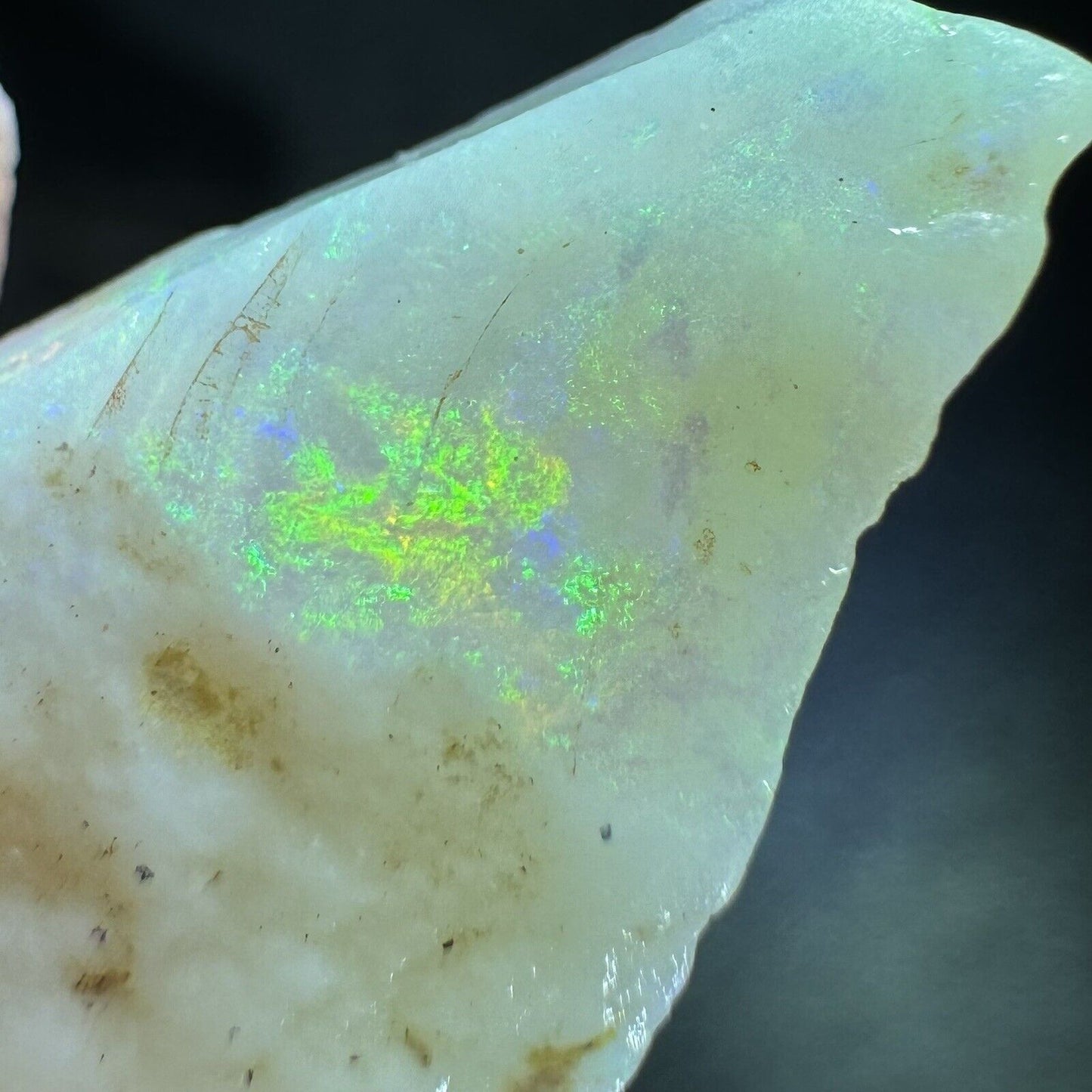 7 Carats Solid Rough Coober Pedy Opal Piece with Beautiful Colour B1