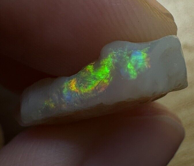 11.3 Carats Solid Rough Coober Pedy Opal Piece with Beautiful Colour B1