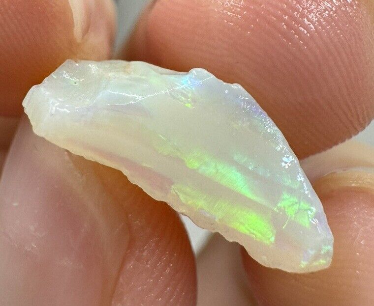 5.9 Carats Solid Rough Coober Pedy Opal Piece with Beautiful Colour