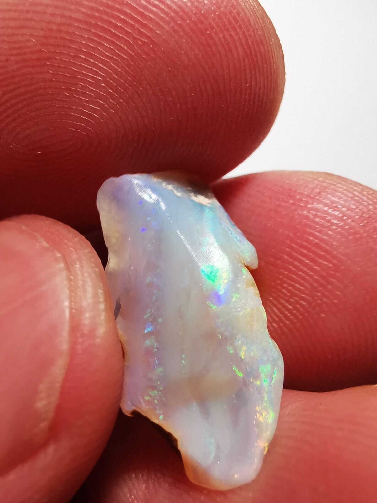 5.8 Carats Solid Rough Coober Pedy Opal Piece with Beautiful Colour B1