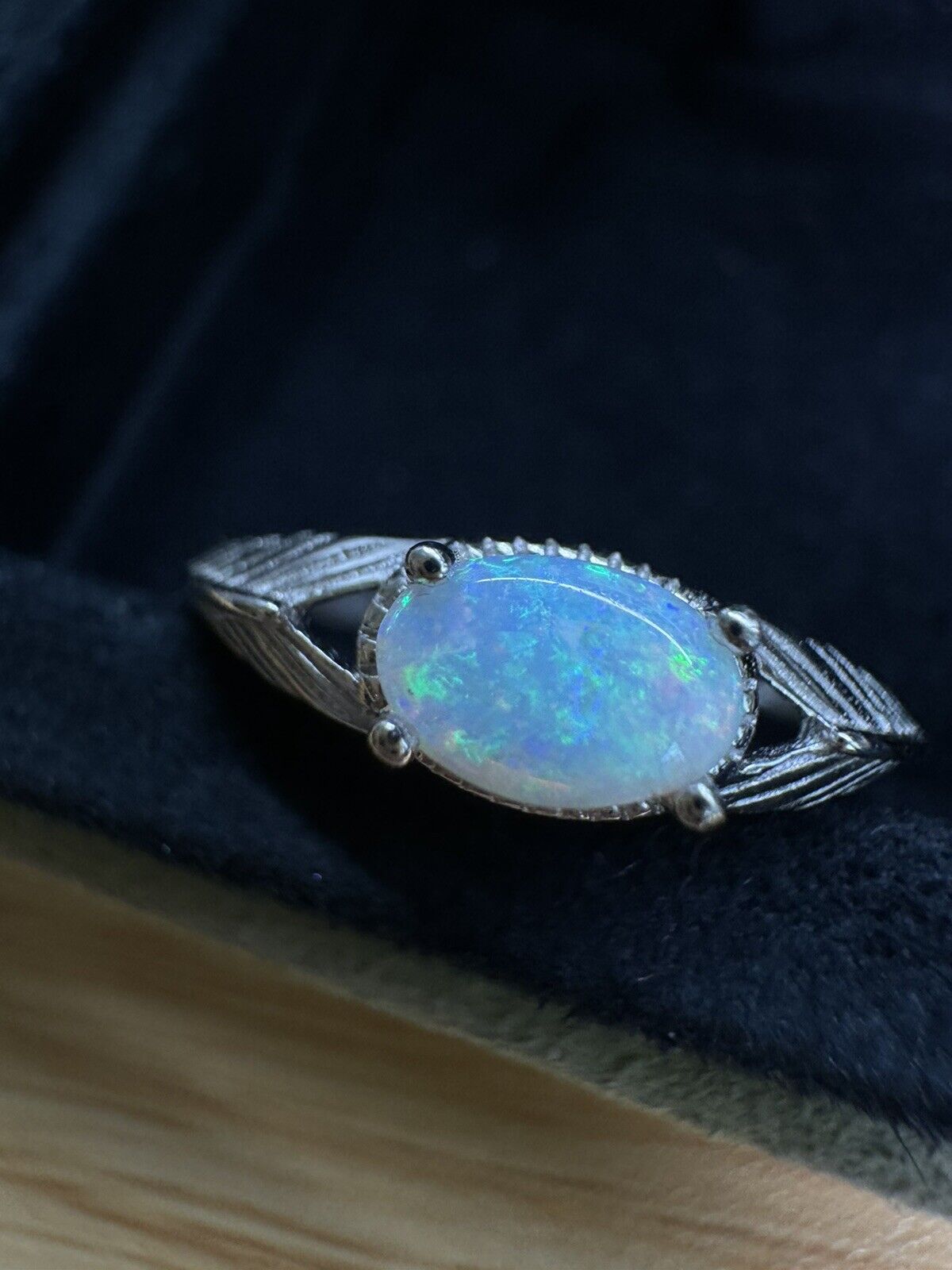 Opal Ring No.13 mysteries blue and green