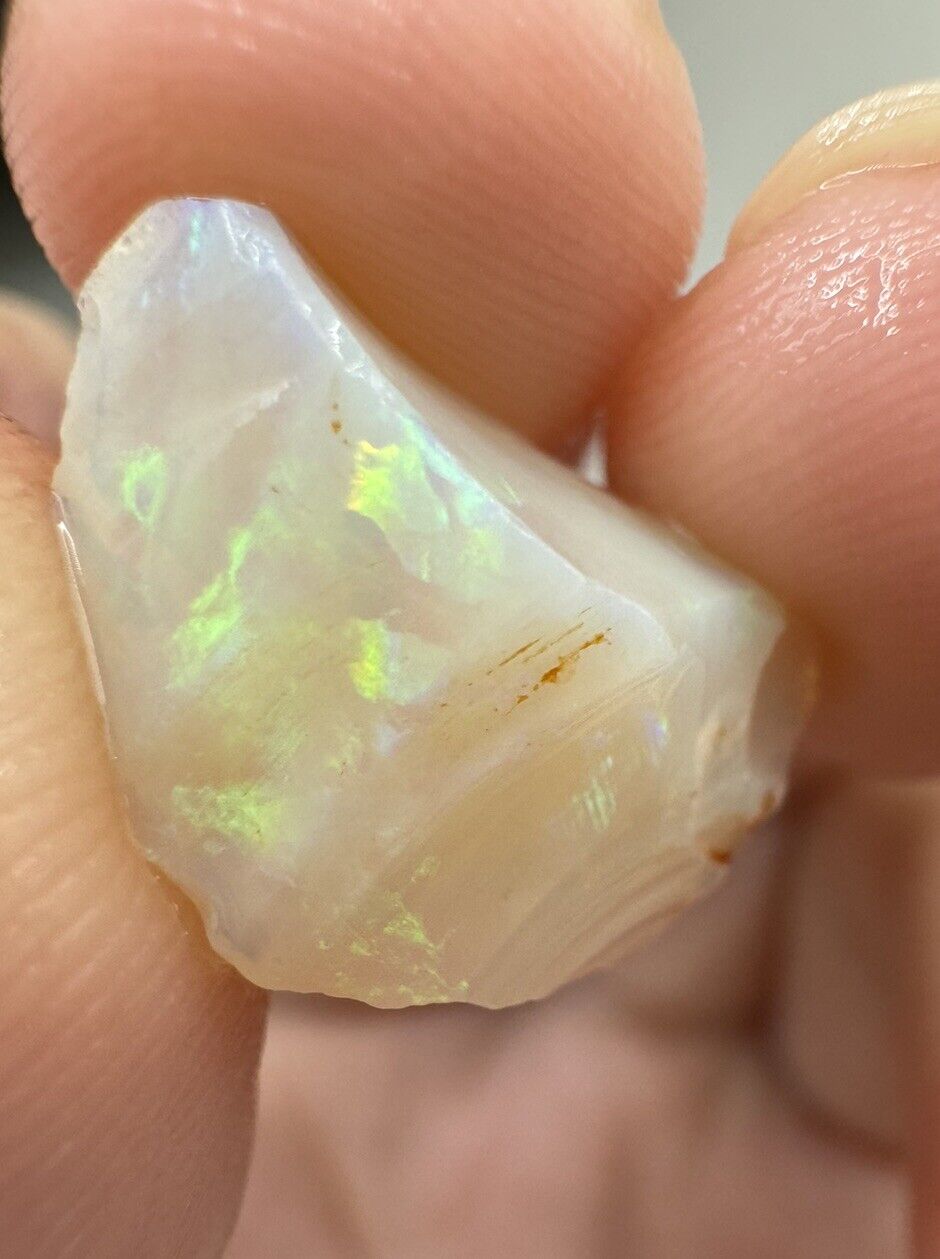 5.9 Carats Solid Rough Coober Pedy Opal Piece with Beautiful Colour