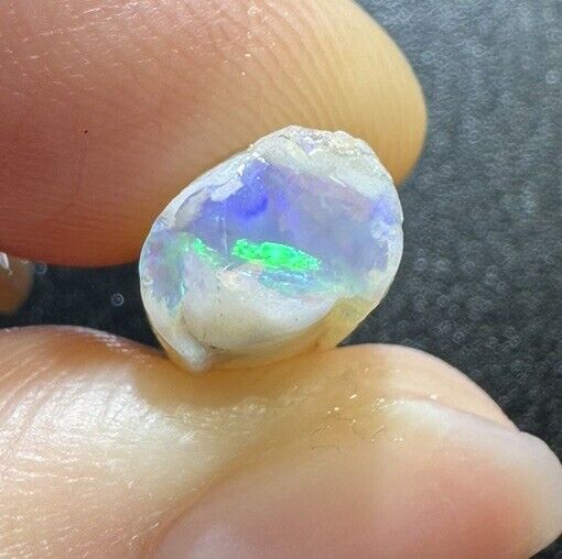4.2 Carats Solid Rough Coober Pedy Opal Piece with Beautiful Colour