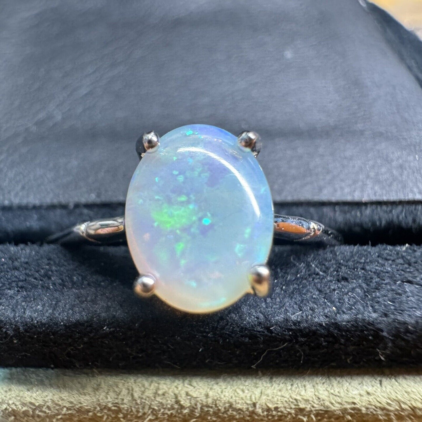 Ring $180 Opal Piece with Beautiful Colour C1-2201
