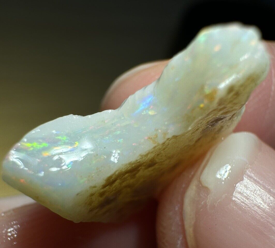 7.1Carats Solid Rough Coober Pedy Opal Piece with Beautiful Colour C1