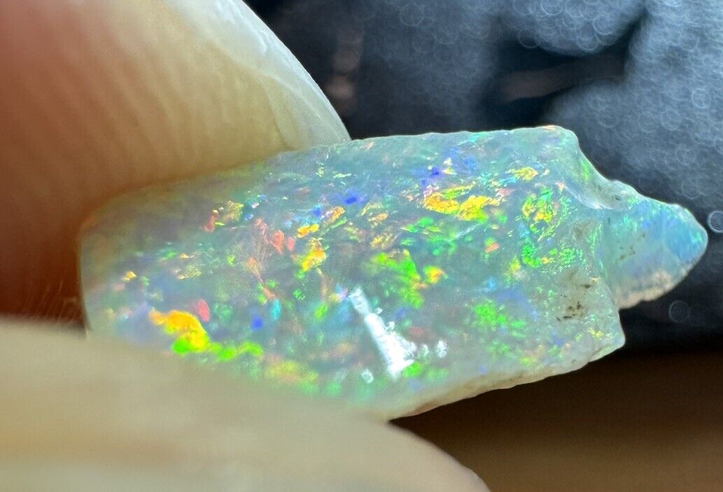1.7 Carats Solid Rough Coober Pedy Opal Piece with Beautiful Colour