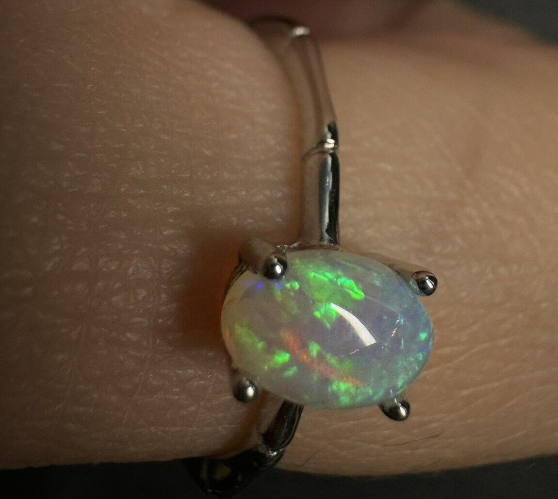 Ring $180 Opal Piece with Beautiful Colour C1-2206