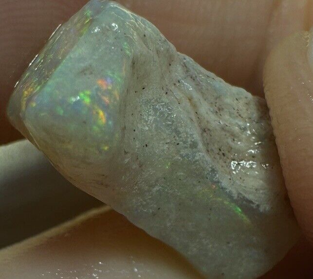 7.15Carats Solid Rough Coober Pedy Opal Piece with Beautiful Colour B1