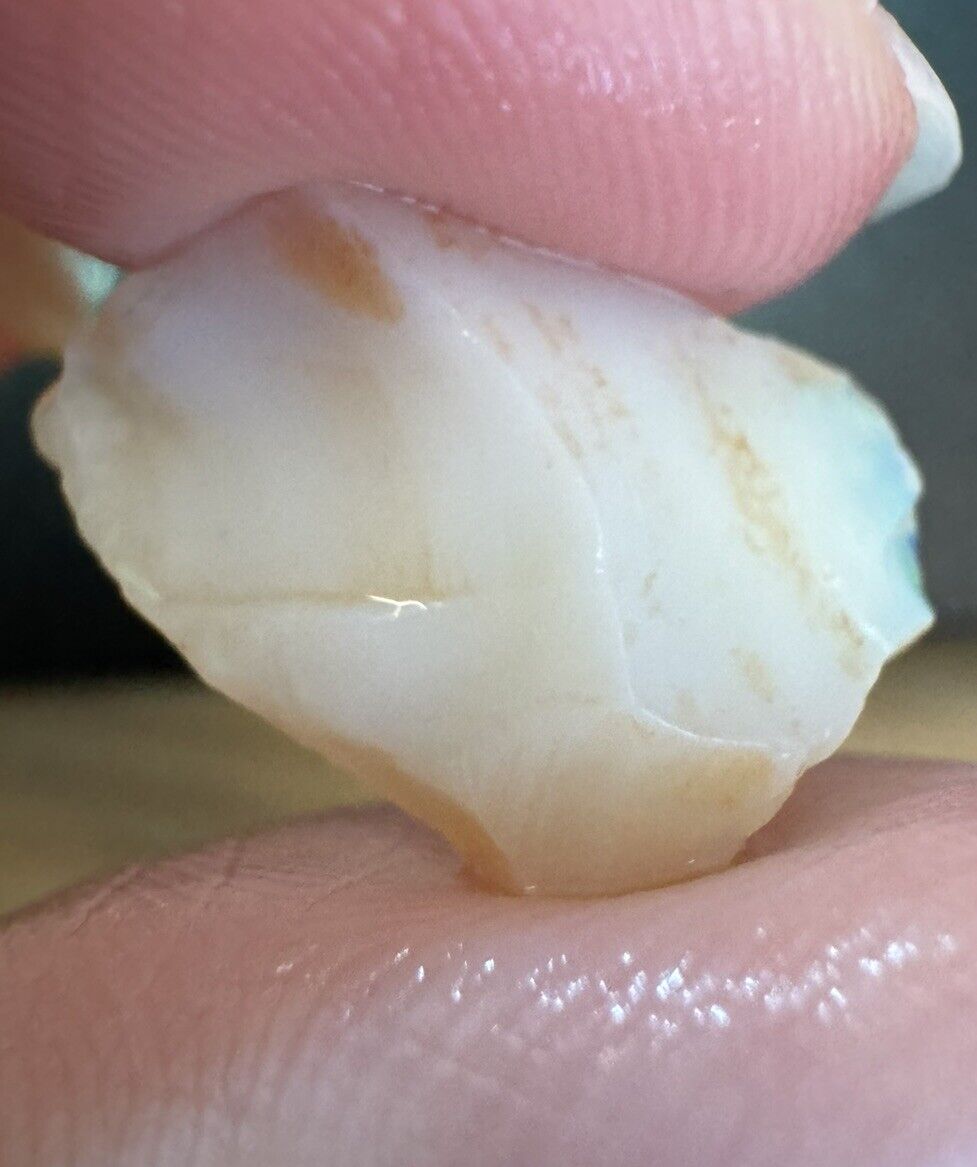 5.8 Carats Solid Rough Coober Pedy Opal Piece with Beautiful Colour
