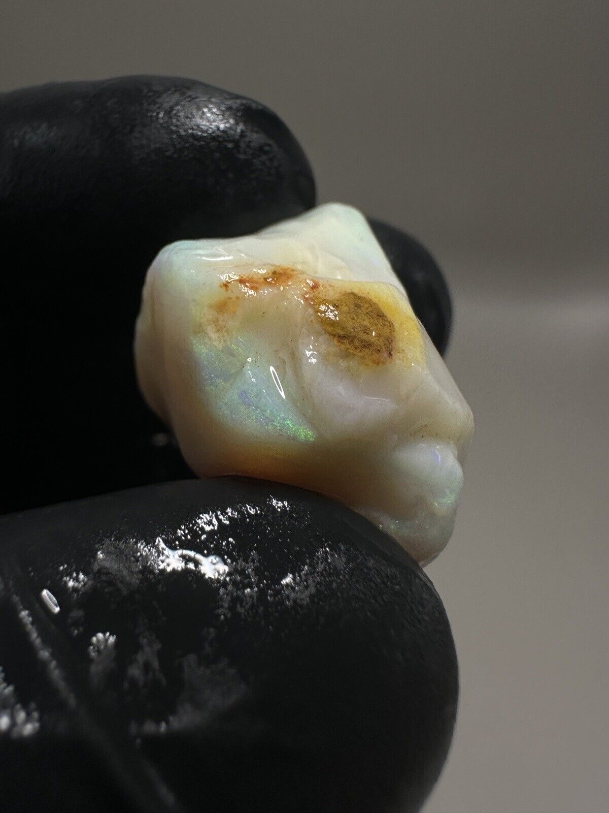 43.6 Carats Solid Rough Coober Pedy Crystal Opal Chunk with Beautiful Colour