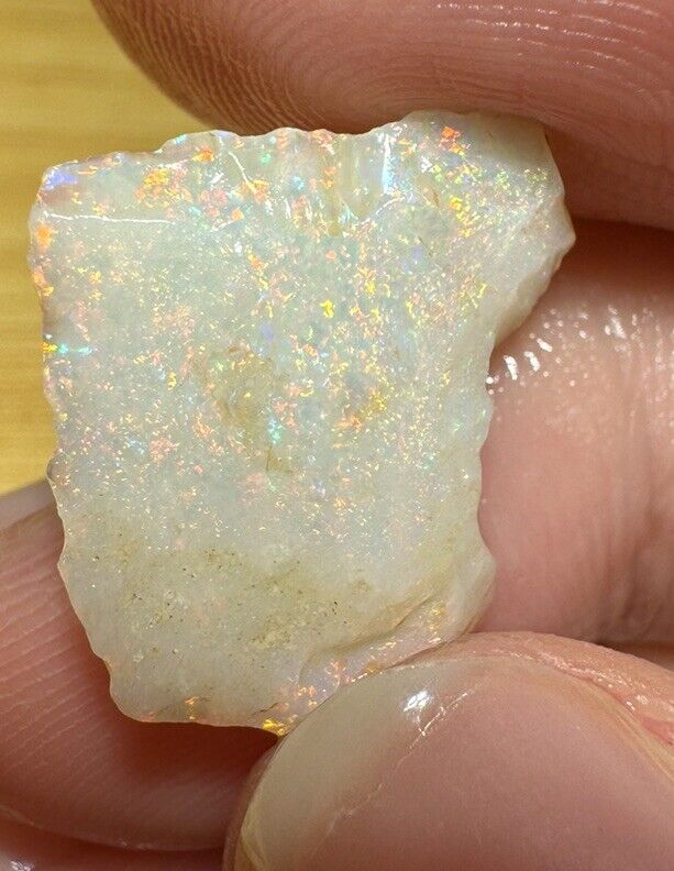 5.3 Carats Solid Rough Coober Pedy Opal Piece with Beautiful Colour C1