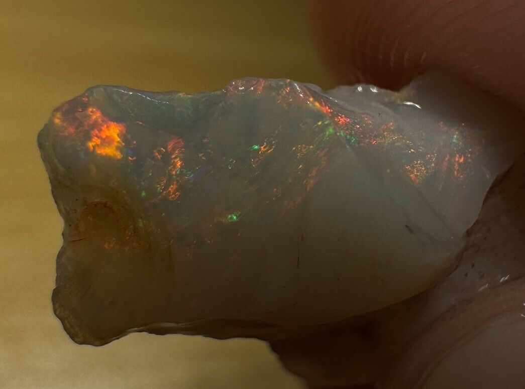 5.5 Carats Solid Rough Coober Pedy Opal Piece with Beautiful Colour C1