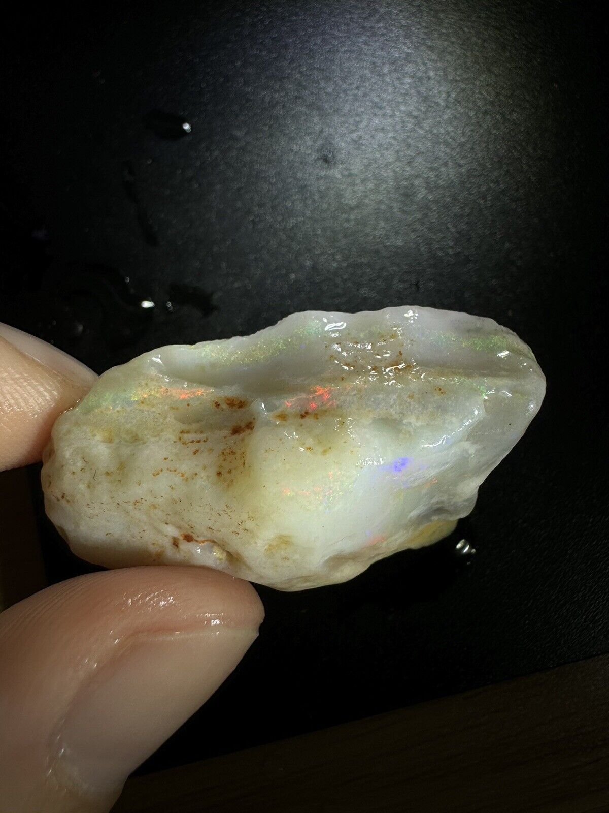 54.8 Carats Solid Rough Coober Pedy Opal Piece with Beautiful Colour B1