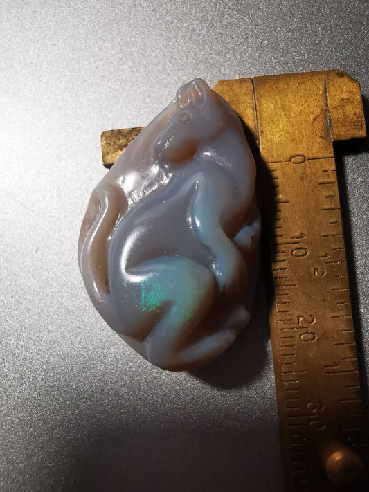 Coober pedy solid Opal carving Piece, solid opal